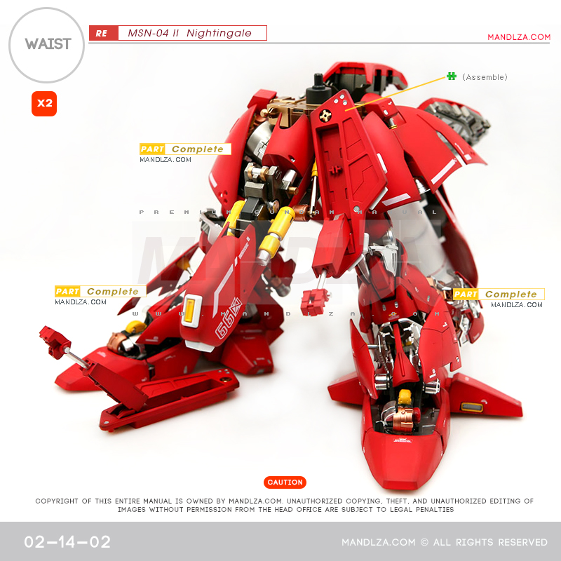 RE/100]MSN-04 Nightingale Waist 02-14