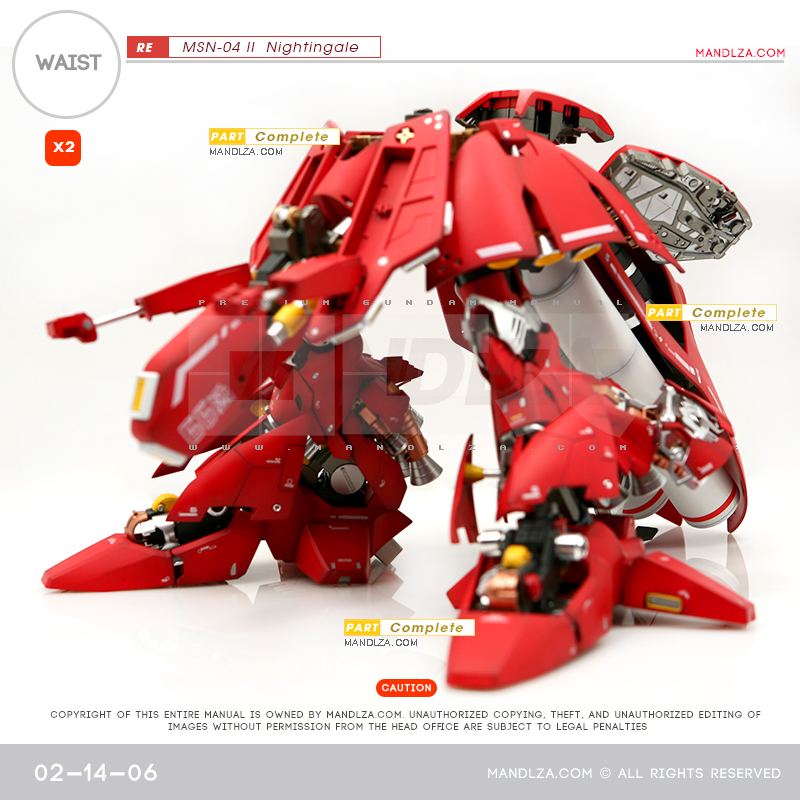 RE/100]MSN-04 Nightingale Waist 02-14