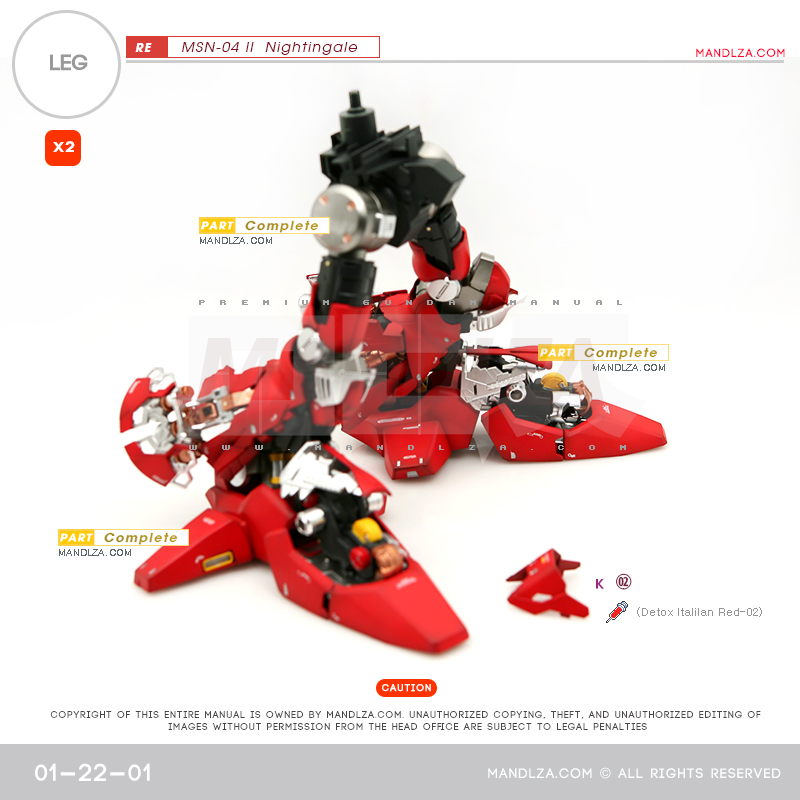 RE/100]MSN-04 Nightingale LEG 01-22