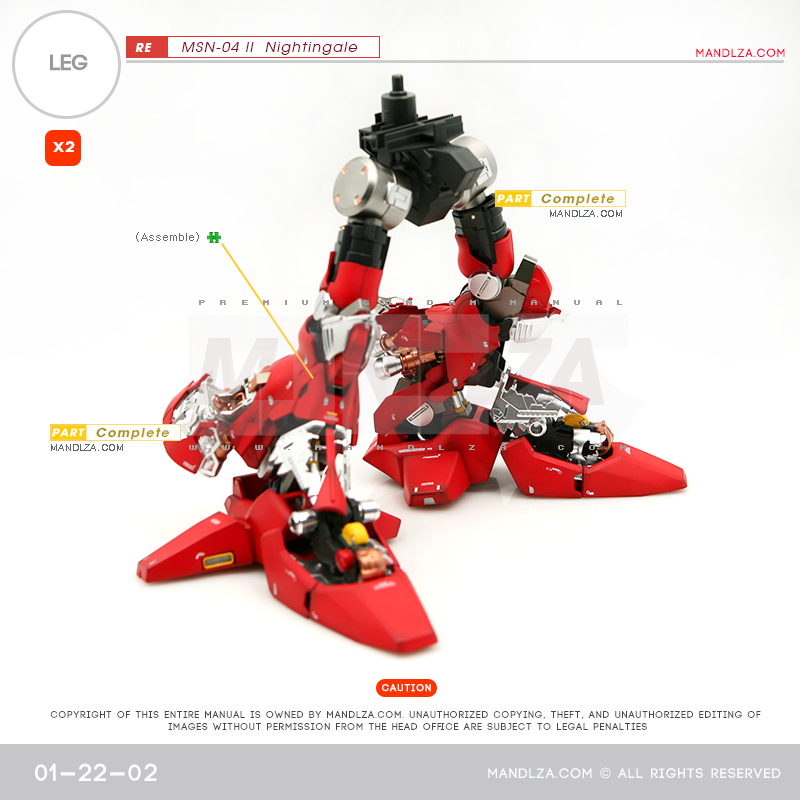 RE/100]MSN-04 Nightingale LEG 01-22