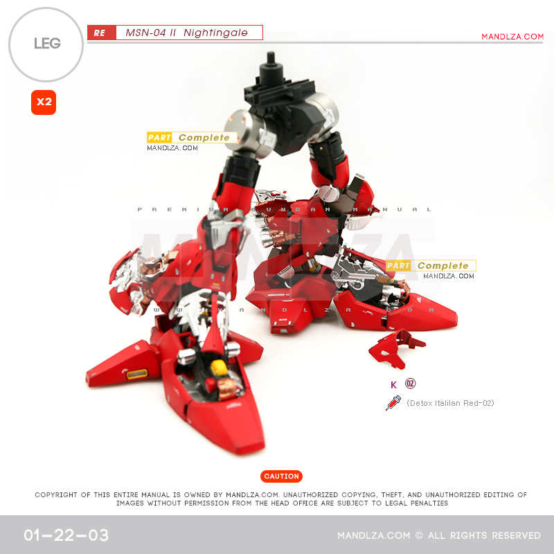 RE/100]MSN-04 Nightingale LEG 01-22