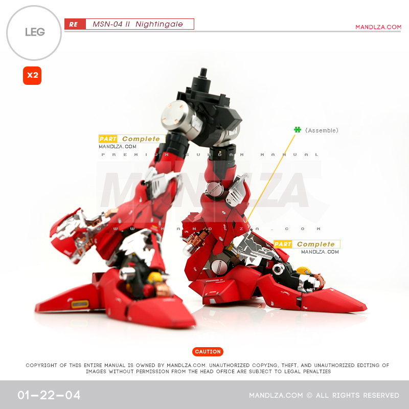 RE/100]MSN-04 Nightingale LEG 01-22