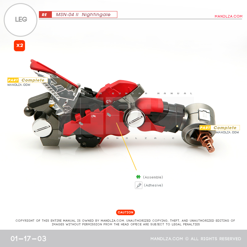 RE/100]MSN-04 Nightingale LEG 01-17