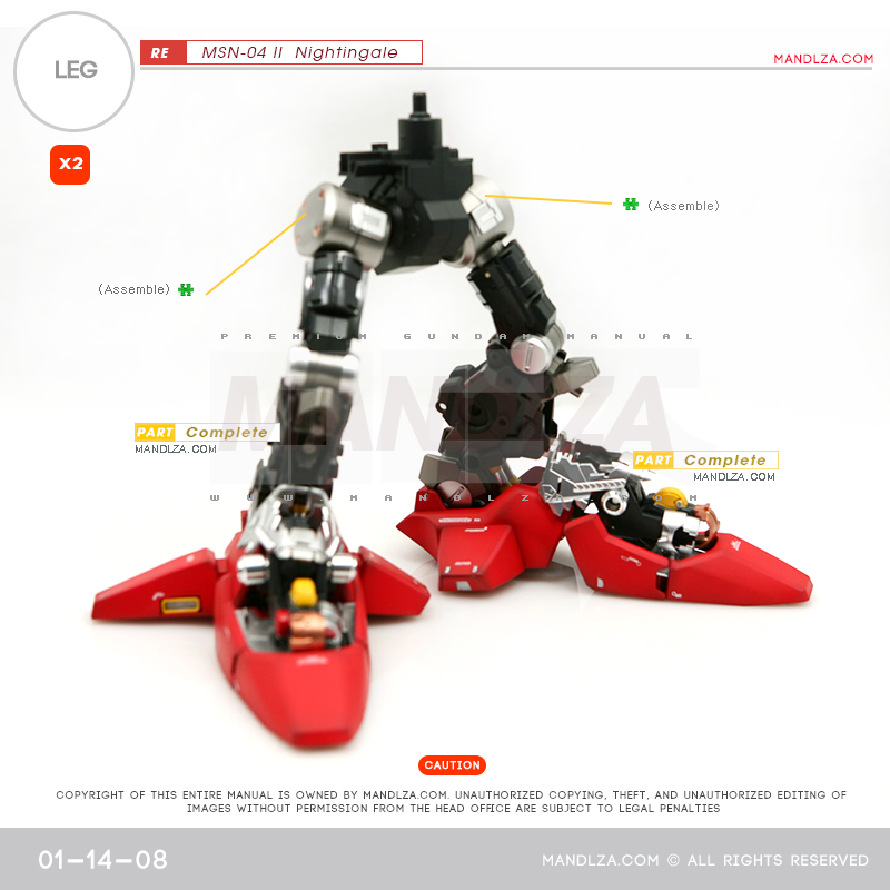 RE/100]MSN-04 Nightingale LEG 01-14