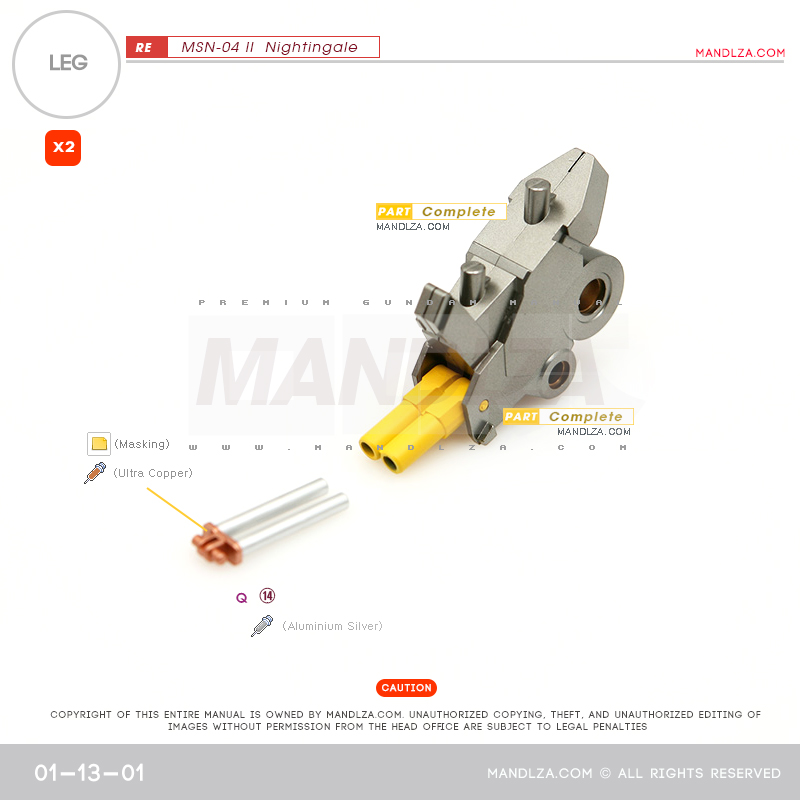 RE/100]MSN-04 Nightingale LEG 01-13