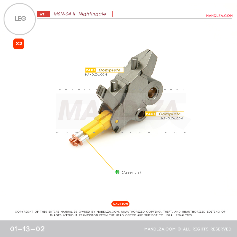 RE/100]MSN-04 Nightingale LEG 01-13