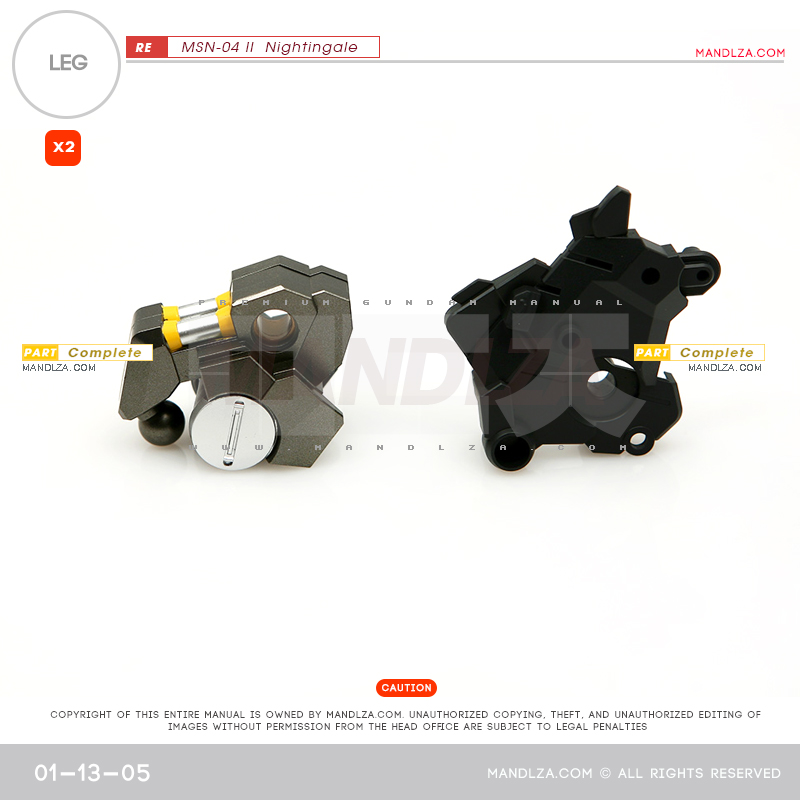 RE/100]MSN-04 Nightingale LEG 01-13