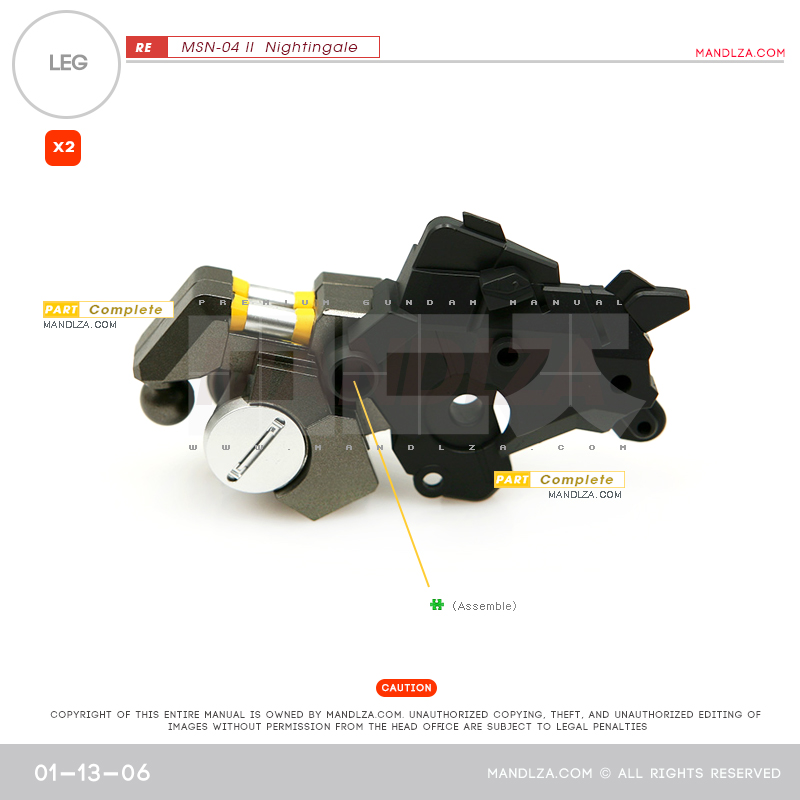 RE/100]MSN-04 Nightingale LEG 01-13