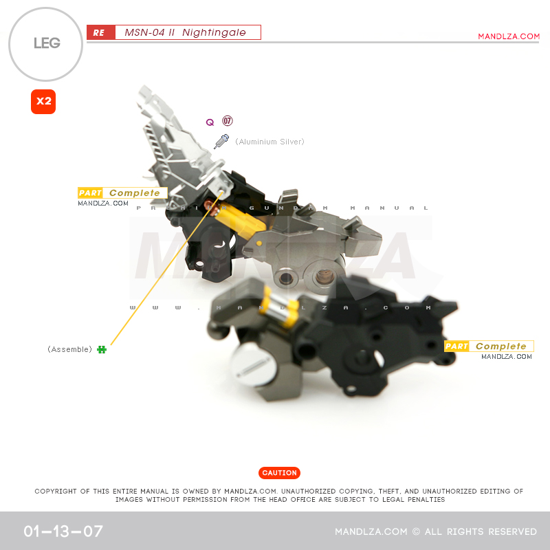 RE/100]MSN-04 Nightingale LEG 01-13