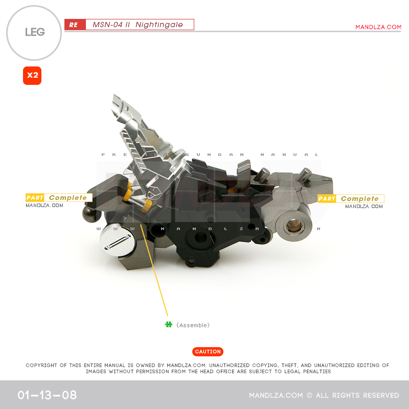 RE/100]MSN-04 Nightingale LEG 01-13