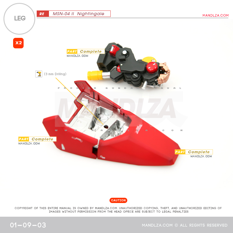 RE/100]MSN-04 Nightingale LEG 01-09