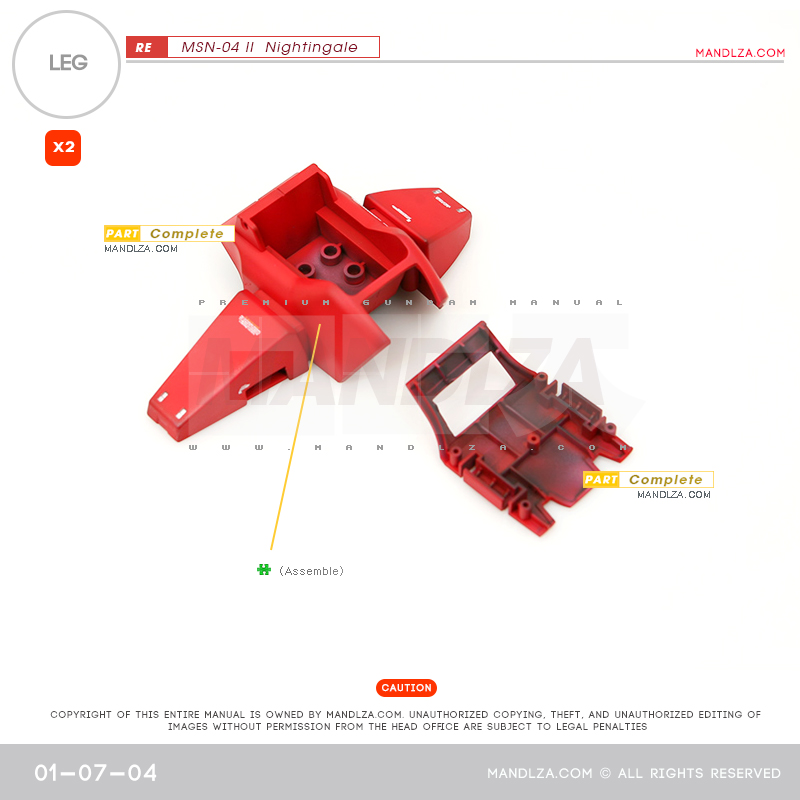 RE/100]MSN-04 Nightingale LEG 01-07