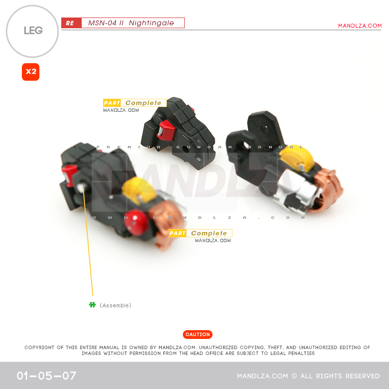 RE/100]MSN-04 Nightingale LEG 01-05