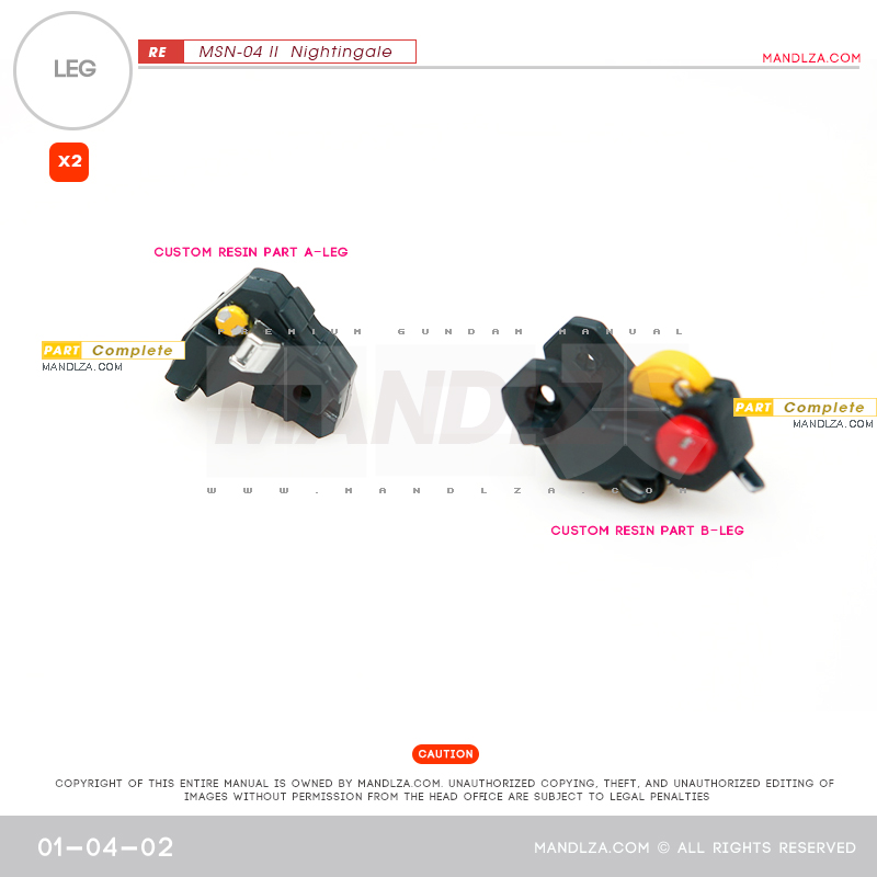 RE/100]MSN-04 Nightingale LEG 01-04