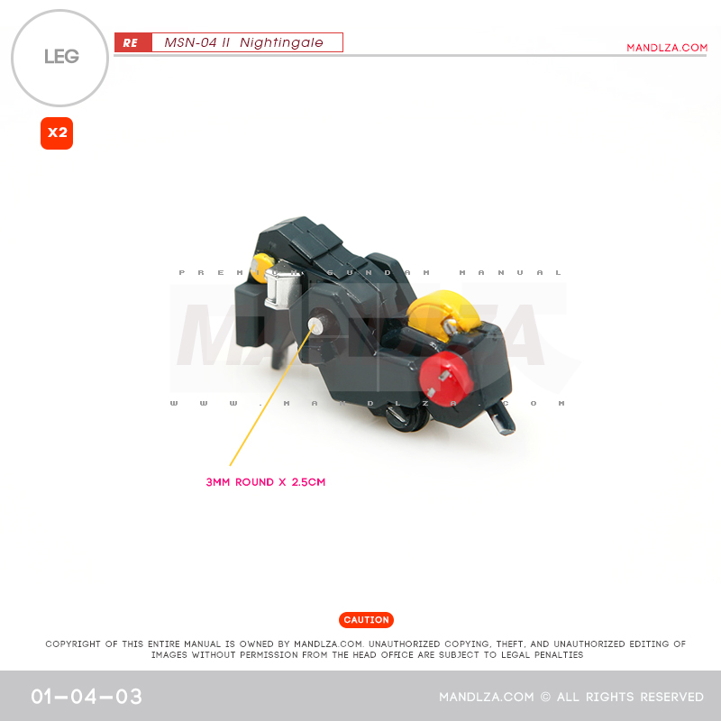 RE/100]MSN-04 Nightingale LEG 01-04