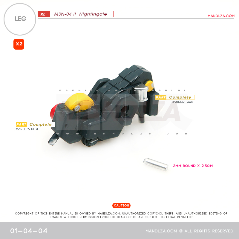 RE/100]MSN-04 Nightingale LEG 01-04