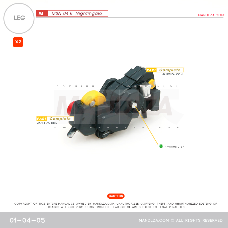 RE/100]MSN-04 Nightingale LEG 01-04