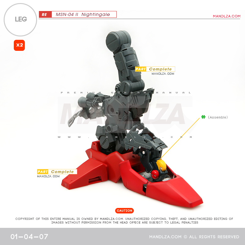 RE/100]MSN-04 Nightingale LEG 01-04