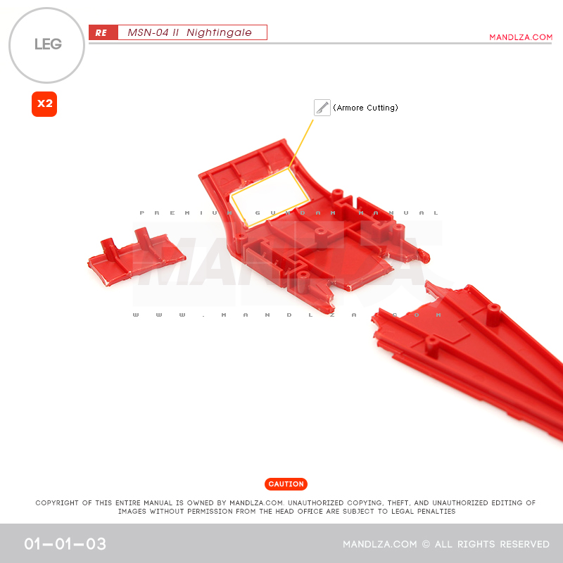 RE/100]MSN-04 Nightingale LEG 01-01