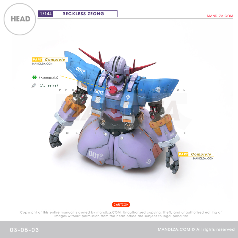 RESIN] RECKLESS ZEONG HEAD 03-05