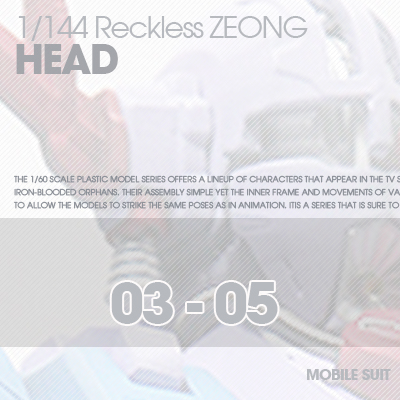 RESIN] RECKLESS ZEONG HEAD 03-05