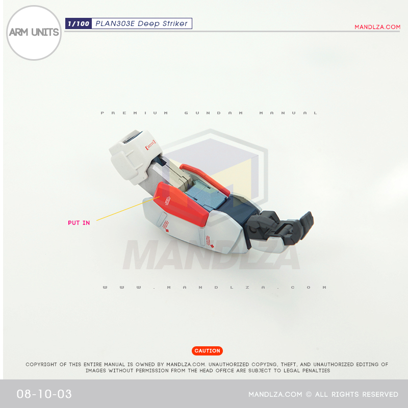 MG] PLAN303E DEEP STRIKER ARM 08-10