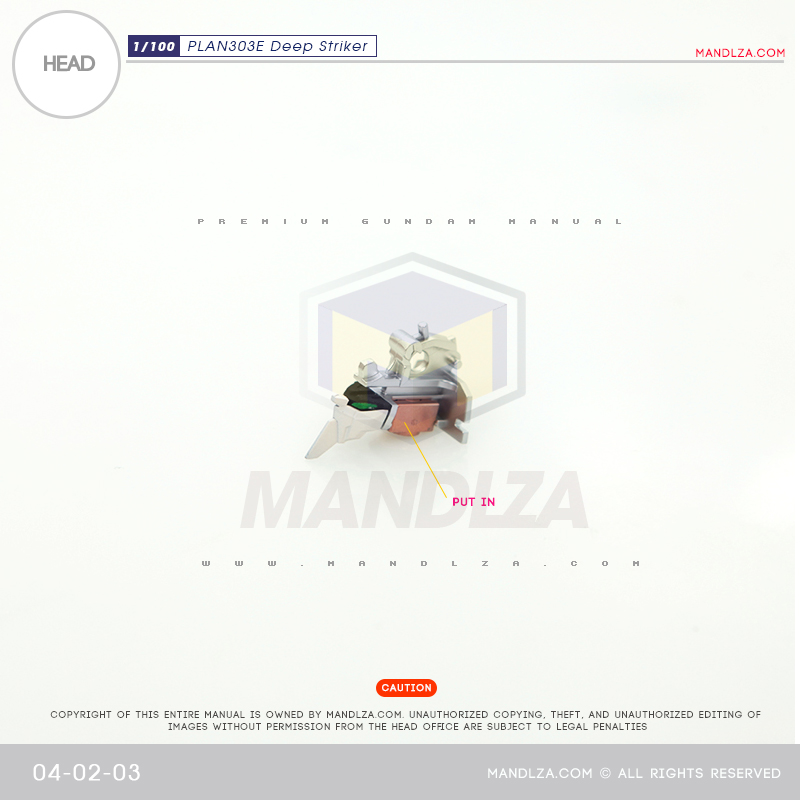 MG] PLAN303E DEEP STRIKER Head Unit 04-2