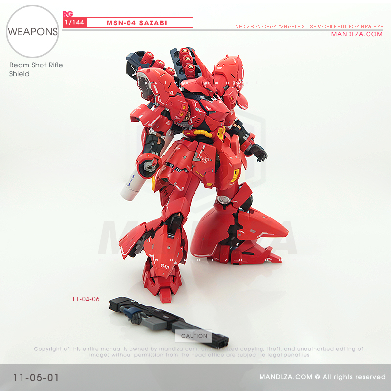 RG] MSN-04 SAZABI Weapons 11-05