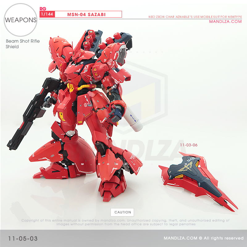 RG] MSN-04 SAZABI Weapons 11-05