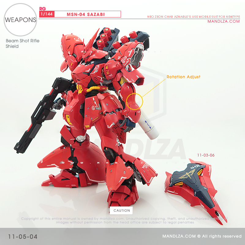 RG] MSN-04 SAZABI Weapons 11-05