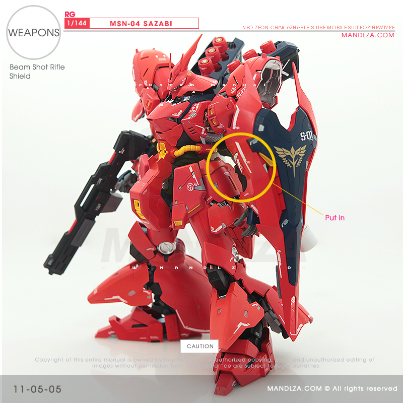 RG] MSN-04 SAZABI Weapons 11-05