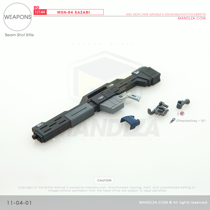 RG] MSN-04 SAZABI Weapons 11-04
