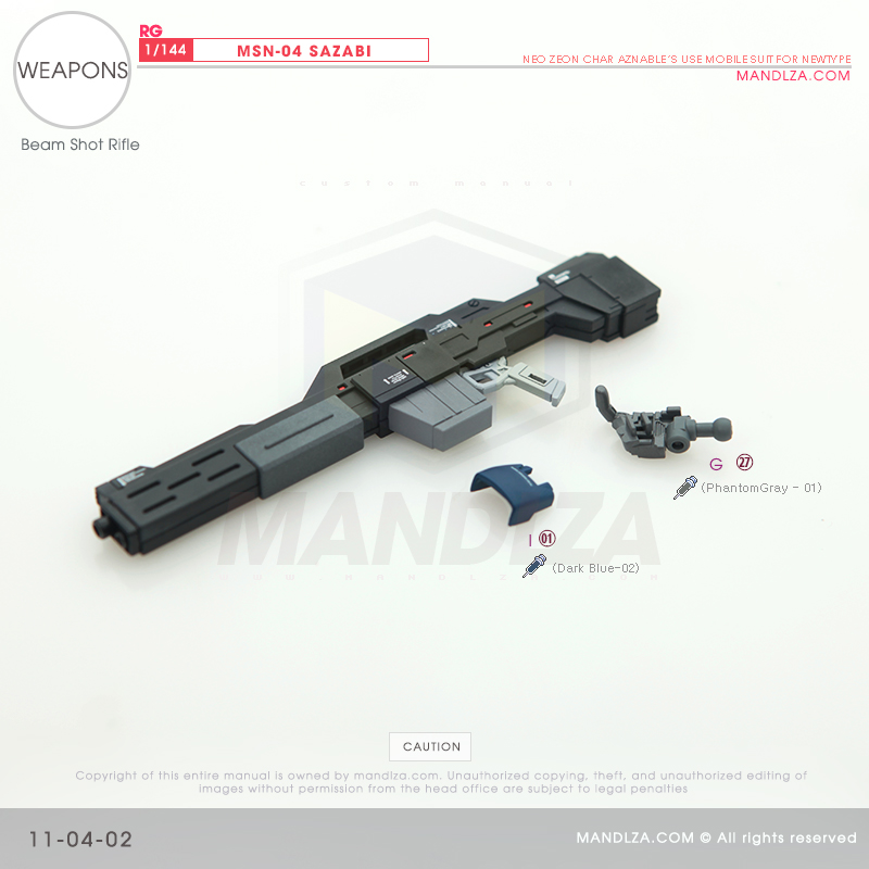 RG] MSN-04 SAZABI Weapons 11-04
