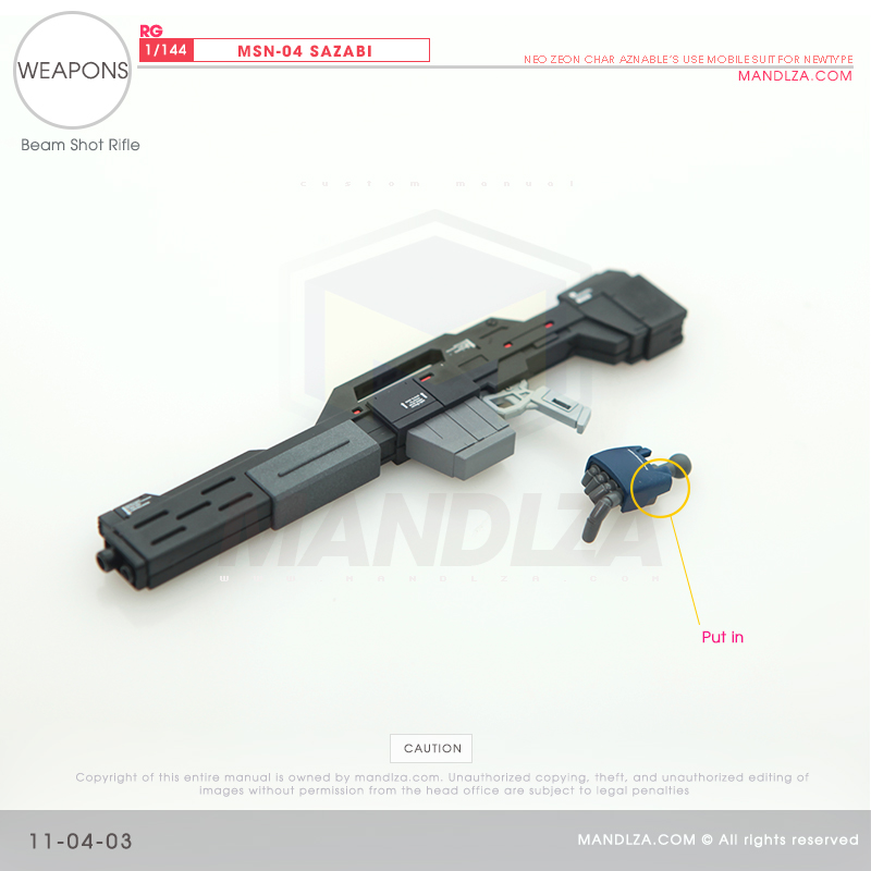 RG] MSN-04 SAZABI Weapons 11-04