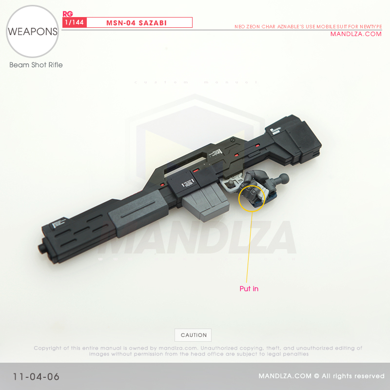 RG] MSN-04 SAZABI Weapons 11-04