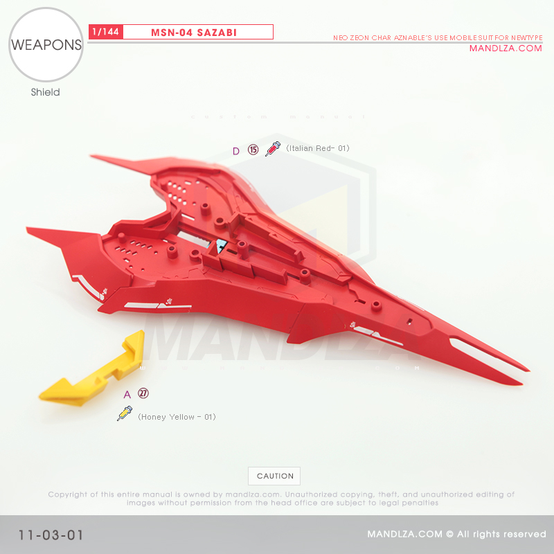 RG] MSN-04 SAZABI Weapons 11-03