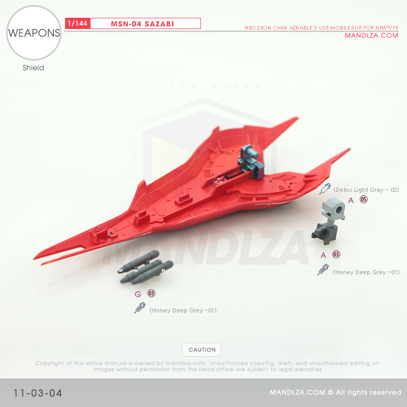 RG] MSN-04 SAZABI Weapons 11-03