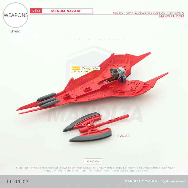 RG] MSN-04 SAZABI Weapons 11-03