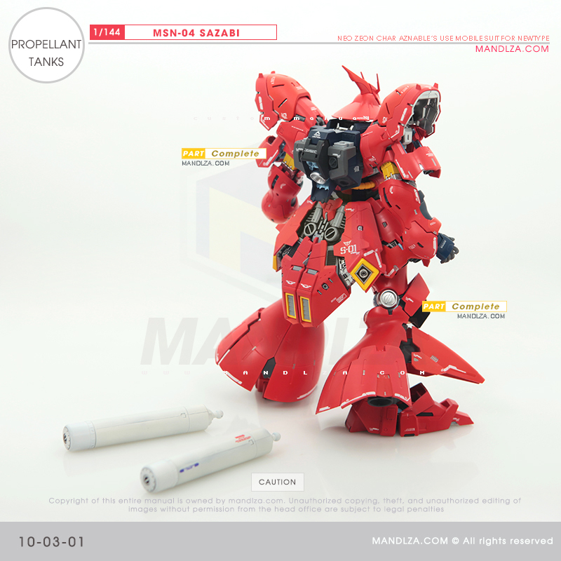 RG] MSN-04 SAZABI Propellant Tanks 10-03