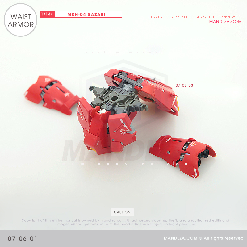 RG] MSN-04 SAZABI Waist Armor 07-06