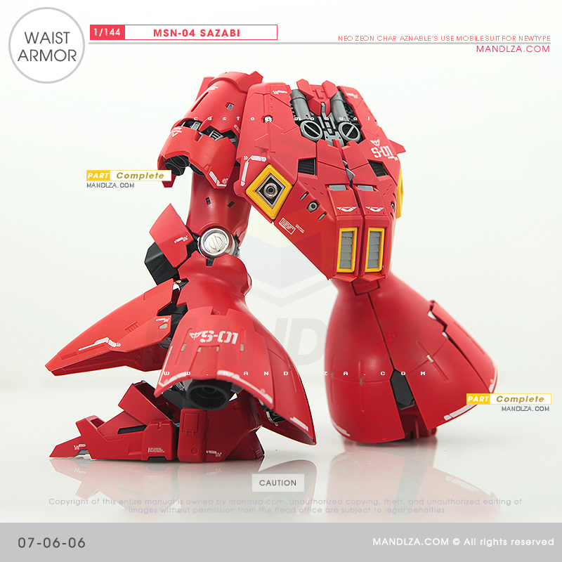 RG] MSN-04 SAZABI Waist Armor 07-06