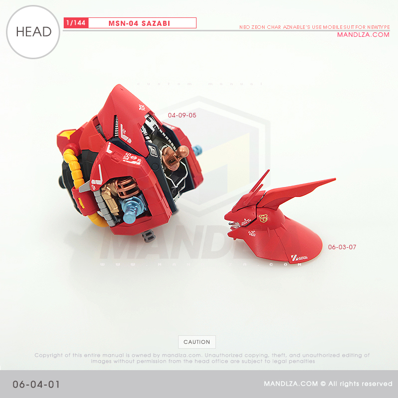 RG] MSN-04 SAZABI Head 06-04