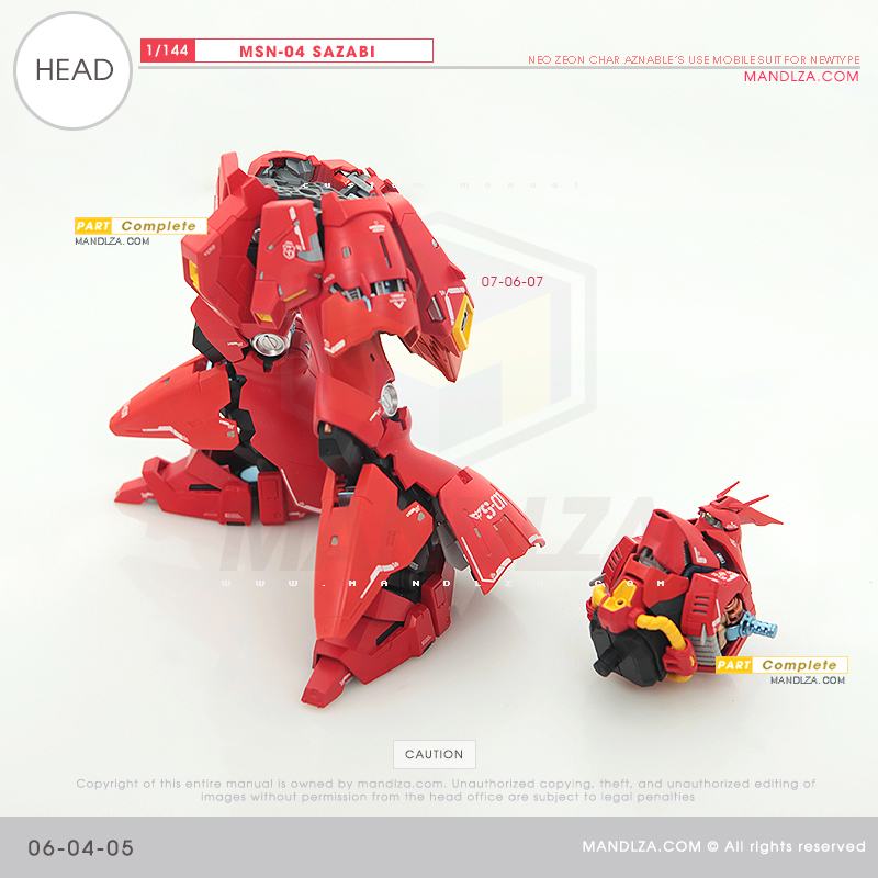 RG] MSN-04 SAZABI Head 06-04