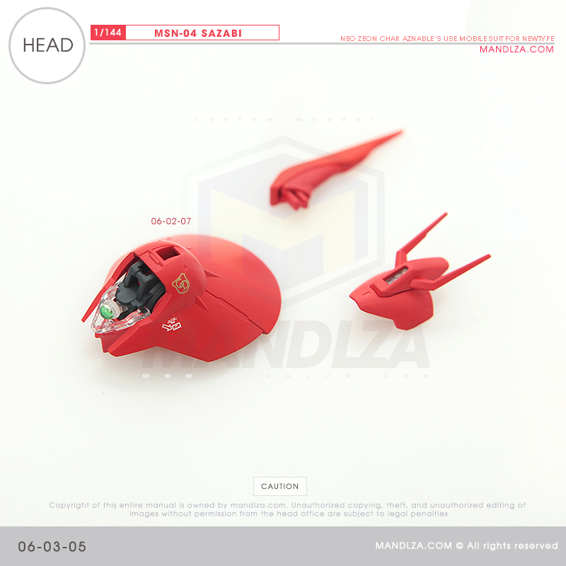 RG] MSN-04 SAZABI Head 06-03