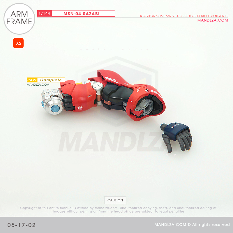 RG] MSN-04 SAZABI ARM 05-17