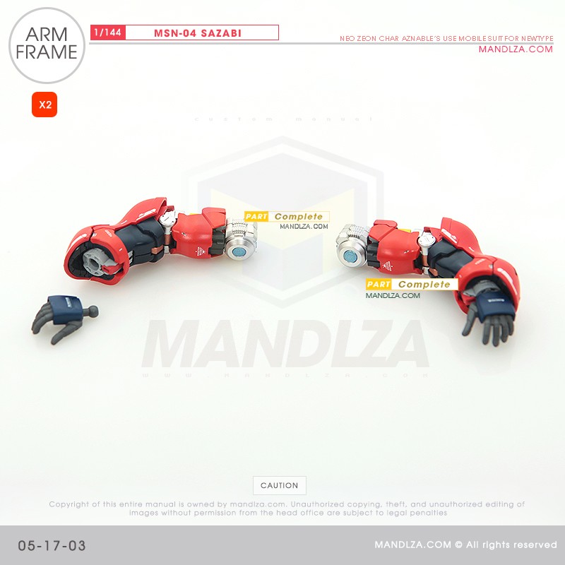 RG] MSN-04 SAZABI ARM 05-17