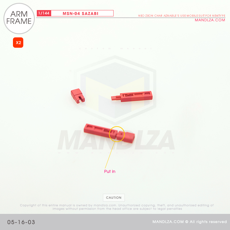 RG] MSN-04 SAZABI ARM 05-16