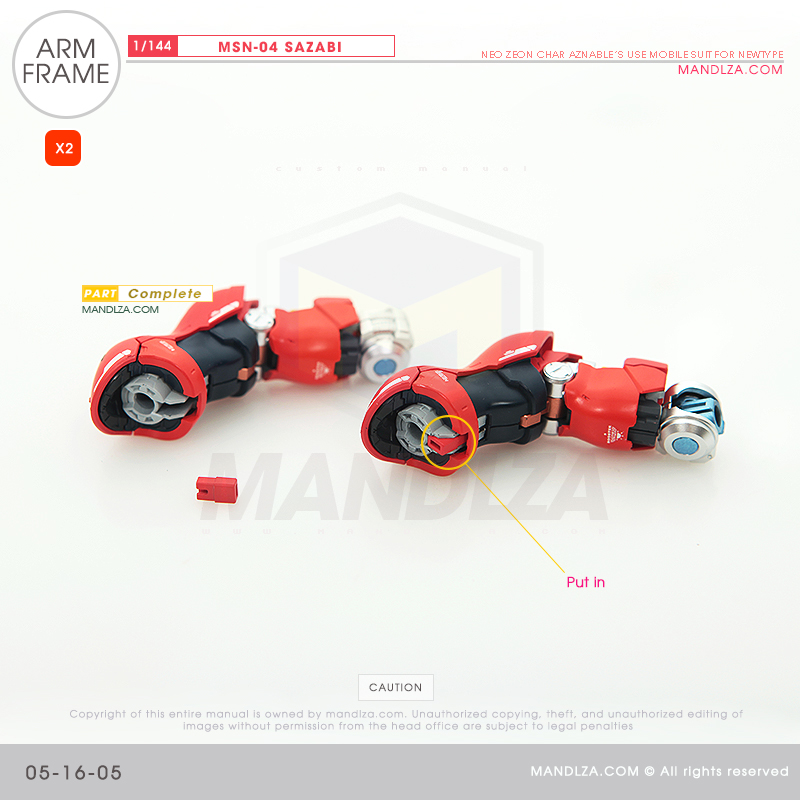 RG] MSN-04 SAZABI ARM 05-16