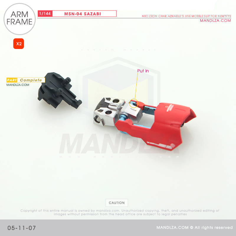 RG] MSN-04 SAZABI ARM 05-11