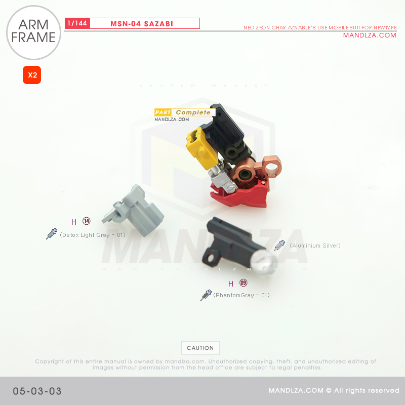 RG] MSN-04 SAZABI ARM 05-03